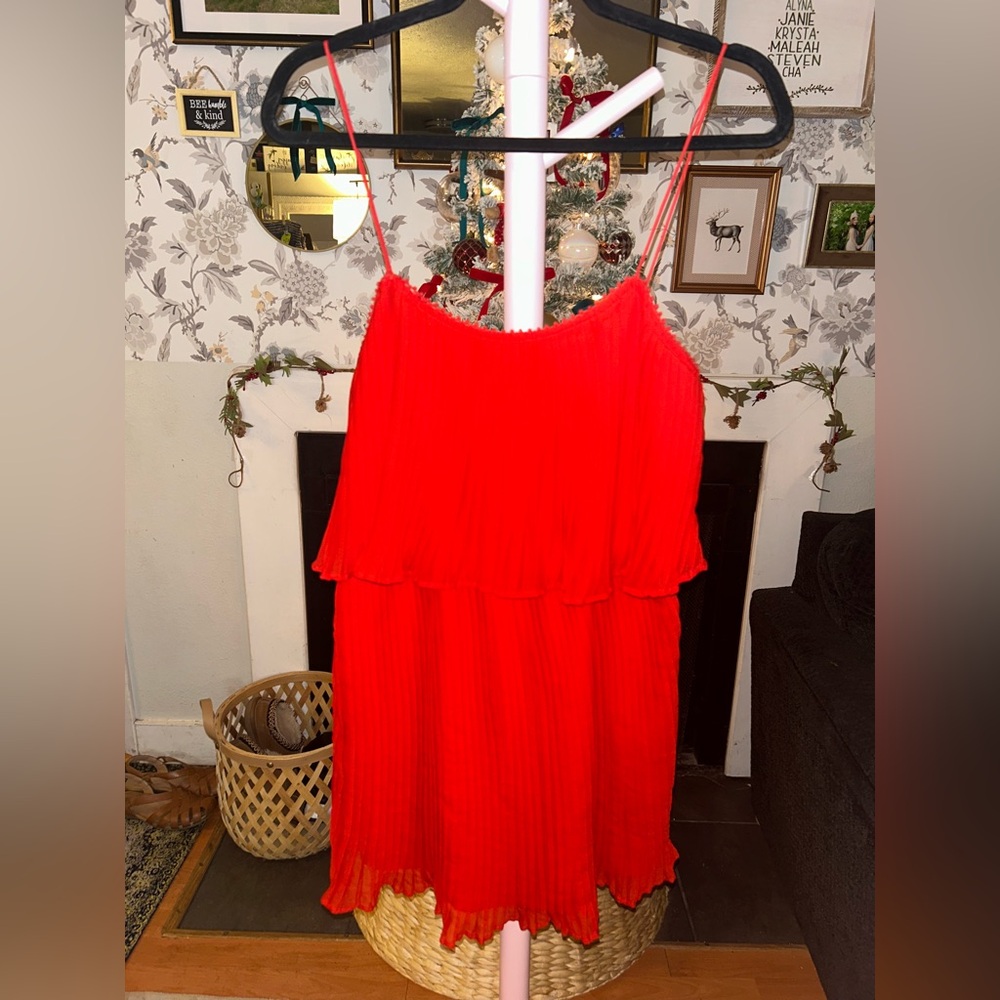 🖤Vibrant Red Sleeveless Dress